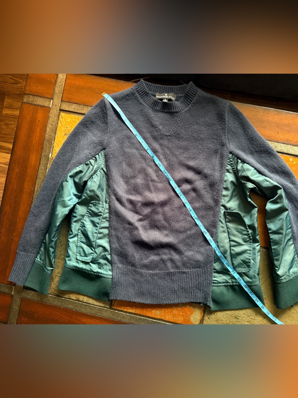 Pomander place navy green nylon side pockets small oversized luxury outdoor